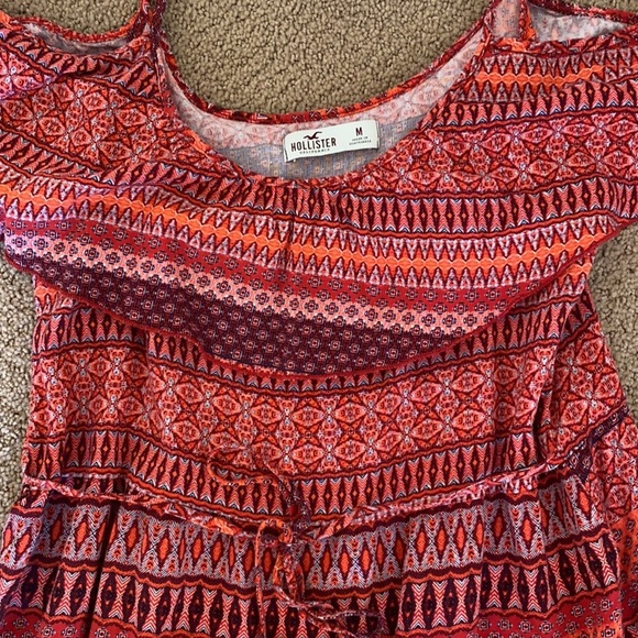 Hollister Off the Shoulder Red Dress Size M - Picture 2 of 3